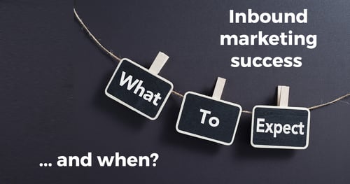 Inbound marketing success - what to expect and when?