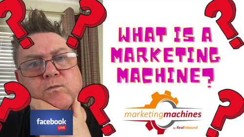 Image of the author thinking about marketing machines